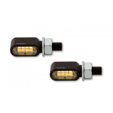 HIGHSIDER LED moto blinkr / poziční světlo LITTLE BRONX černé