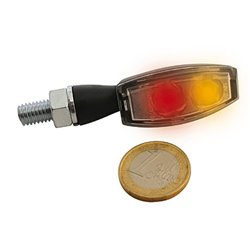HIGHSIDER LED moto zadní světlo / blinkr BLAZE černé čiré