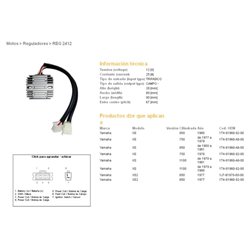 Regulátor dobíjení GZ Yamaha XS 650 1975 - 1976