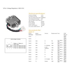 Regulátor dobíjení GZ Suzuki GSX-R 600 2001 - 2005