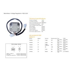 Regulátor dobíjení GZ Yamaha XZ 550 1982 - 1984