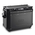 Černý levý kufr GIVI Trekker Outback hliníkový (Monokey boční), objem 48 ltr. OBKN 48BL