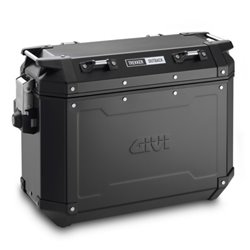 Černý levý kufr GIVI Trekker Outback hliníkový (Monokey boční), objem 37 ltr. OBKN 37BL