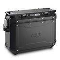 Černý levý kufr GIVI Trekker Outback hliníkový (Monokey boční), objem 37 ltr. OBKN 37BL