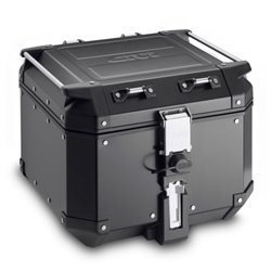 OBKN42B Čierny horný kufor GIVI Trekker Outback hliníkový (Monokey topcase), objem 42 ltr.