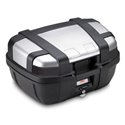 TRK 52N kufor GIVI Trekker čierny s hliníkovým vekom (Monokey), objem 52 ltr.