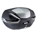 V 47NT TECH kufr GIVI černý (Monokey) s čirými odrazkami a částečně hliníkovým víkem, objem 47 ltr.