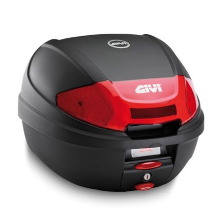 E 300N2 kufr GIVI černý s novým otevíráním tlačítkem (Monolock s vlastní plotnou), objem 30 ltr.