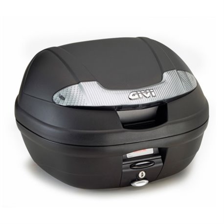 E 340NT TECH Vision kufr GIVI černý s čirými odrazkami (Monolock s vlastní plotnou), objem 34 ltr.