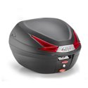 B 330N kufr GIVI černý (Monolock s vlastní plotnou) s červenými odrazkami, objem 33 ltr.