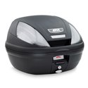 E 370NT TECH kufr GIVI černý (Monolock s vlastní plotnou), s průhlednými odrazkami, objem 39 ltr.