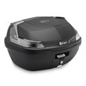 B 47NTML Blade TECH kufr GIVI černý s čirou optikou (Monolock s vlastní plotnou), objem 47 ltr.