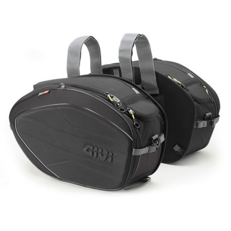EA 100B boční brašny velké GIVI, černé, rozšiřitelné, objem 40 l., (základní řada EASY)