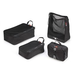 T 518 travel set GIVI - štvordielna sada textilných taštičiek, čierna