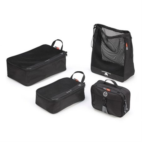 T 518 travel set GIVI - čtyřdílná sada textilních taštiček, černá