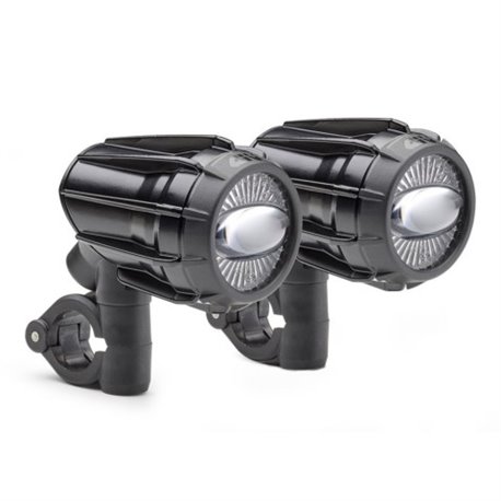 S 322 LED přídavné světlomety GIVI (2 ks) k montáži na padací rámy, homologované, hliníkové, černé