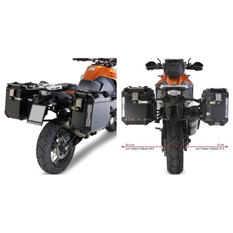 GIVI PL7705CAM montážní sada ( nosič ) bočních kufrů KTM Super Adventure 1290 T 2017 - 