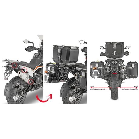GIVI PLOR7710CAM montážní sada ( nosič ) bočních kufrů KTM Adventure 790 2019 - 