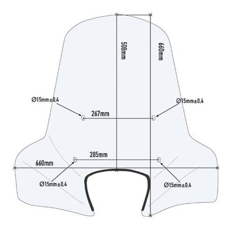 GIVI 107A plexi Piaggio Liberty 150 2016 - 2019