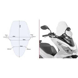 GIVI D1136ST plexi Honda PCX 150 2014 - 2018