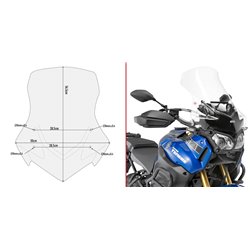 GIVI D2119ST plexi Yamaha XT 1200 ZE Super Tenere 2014 - 2019