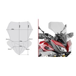 GIVI D2122S plexi Yamaha MT-09 Tracer 2015 - 2017