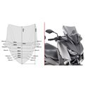 GIVI D2136S plexi Yamaha X-Max 125 2018 - 2019