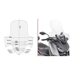 GIVI D2136ST plexi Yamaha X-Max 125 2018 - 2019