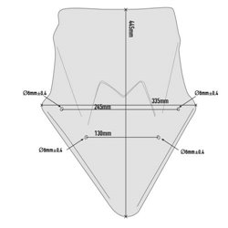 GIVI D4119S plexi Kawasaki Ninja 650 2017 - 2019