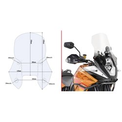 GIVI D7703ST plexi KTM Adventure 1050 2015 - 2016