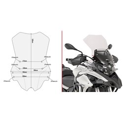 GIVI D8703ST plexi Benelli TRK 502 2017 - 2019