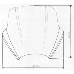 Moto plexi MRA BMW F 800 R - 2014 Speed Screen černé