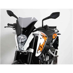 Moto plexi MRA KTM DUKE 200 - 2016 Racing čiré